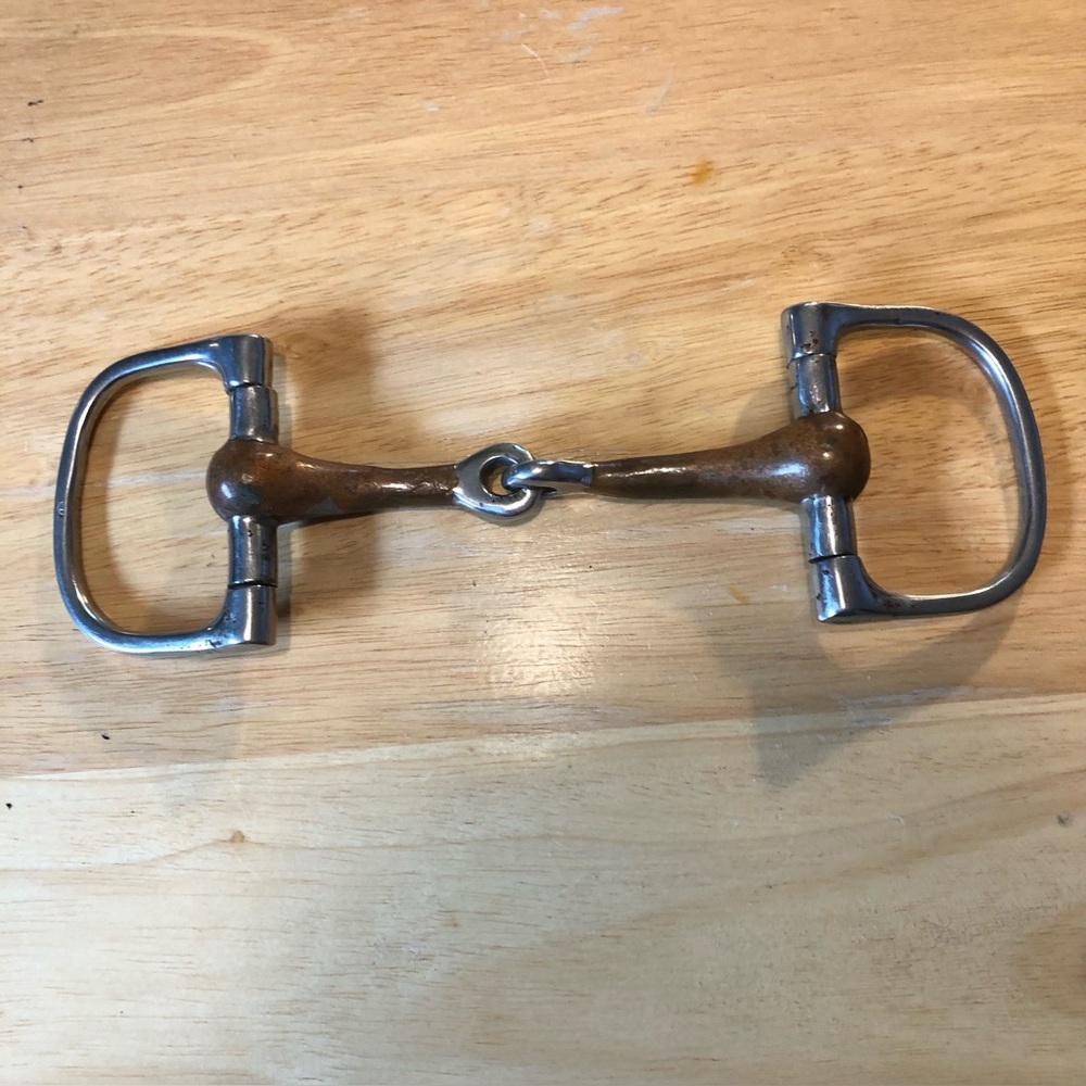 Copper Snaffle D Ring Bit